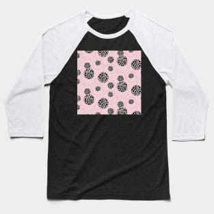 Pink Giraffe Chain Baseball T-Shirt